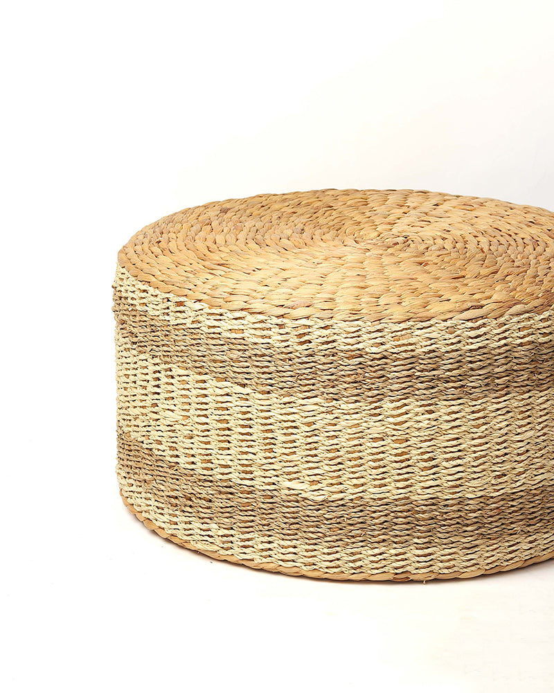 Decorative Seagrass Ottomans for Cozy Home Seating