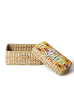 Stylish Seagrass Lid Box for Closet, Desk & Home Organization