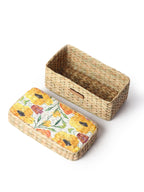 Stylish Seagrass Lid Box for Closet, Desk & Home Organization