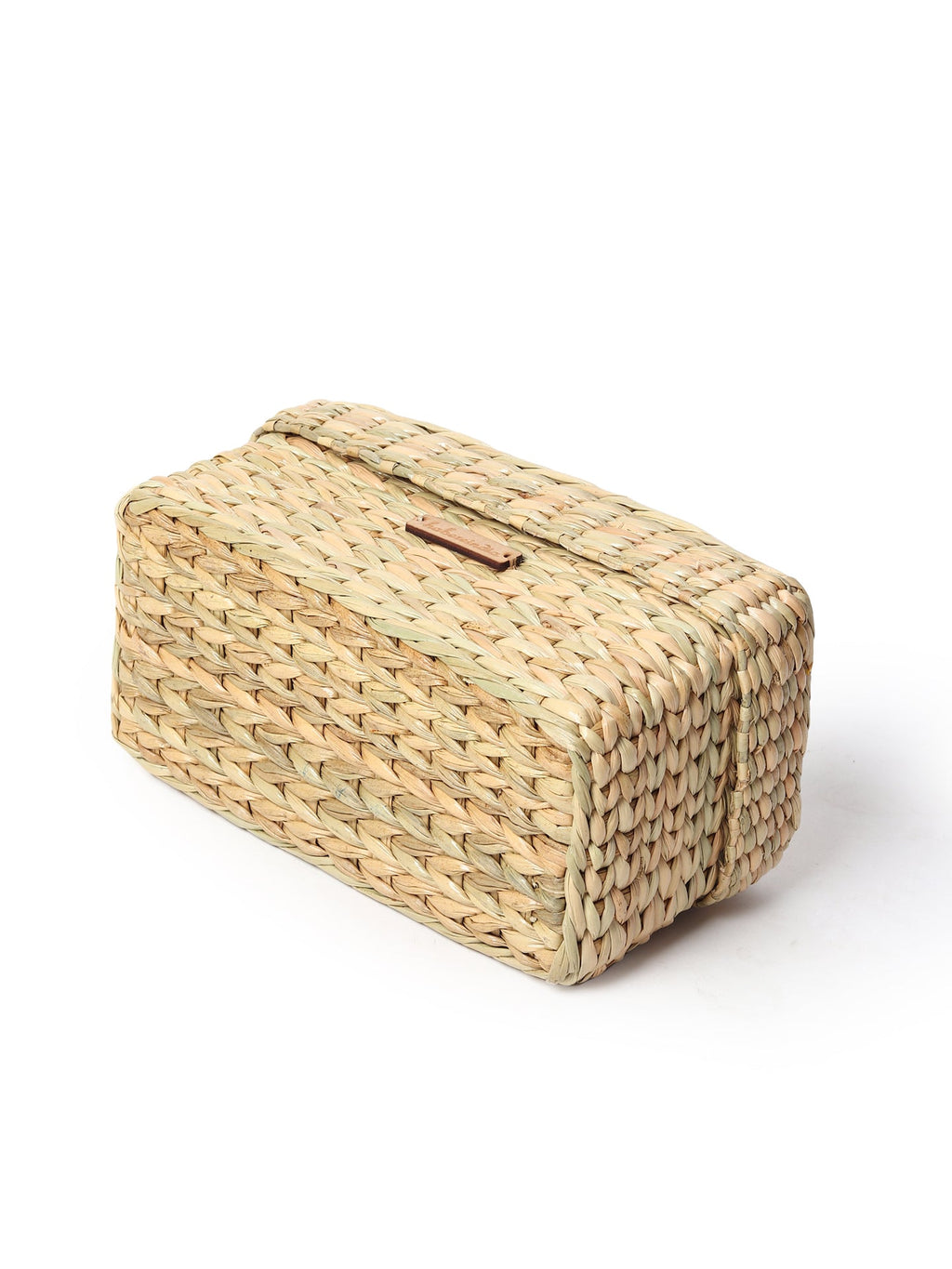 Stylish Seagrass Lid Box for Closet, Desk & Home Organization