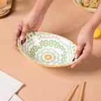 Mandala Criss-Cross Baking Dish With Handle Nestasia