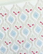 Elegant Jaipur Handblock Printed 100% Premium Cotton King Size Bed Sheet with 2 Pillow Covers