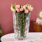 Glacier Glass Vase 11 Inch Nestasia