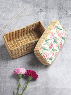 Handcrafted Seagrass Storage Box for Jewelry, Accessories & Essentials