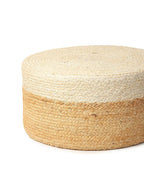 Boho Style Jute Ottoman Stools for Comfortable Seating