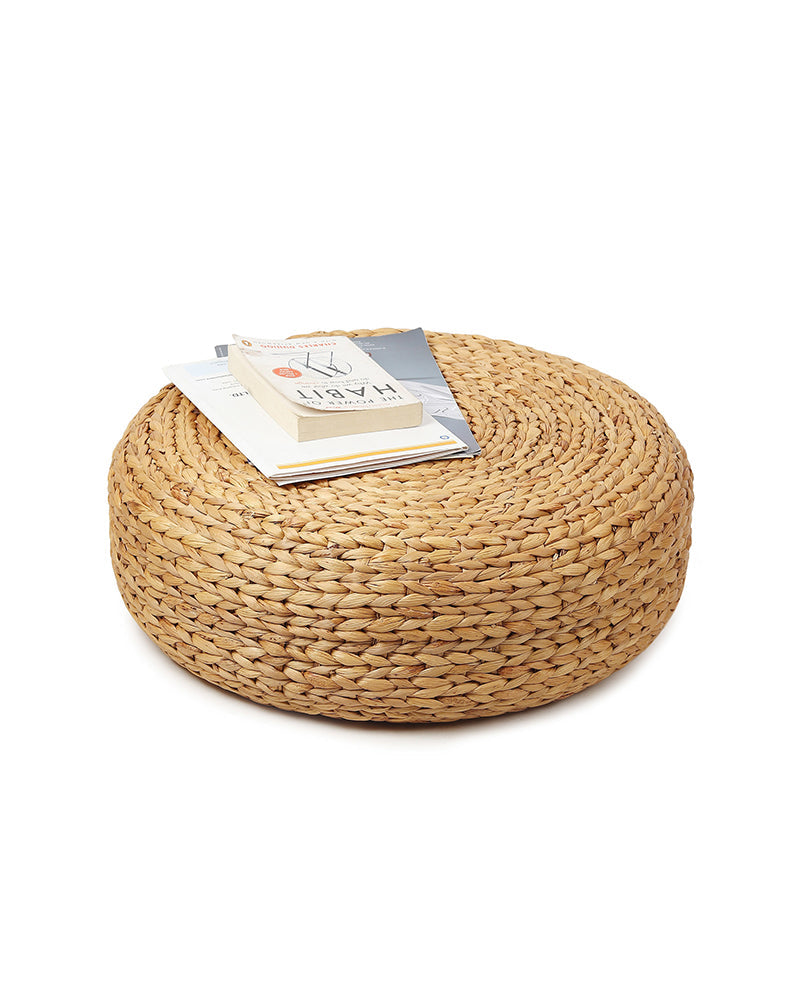 Decorative Seagrass Ottomans for Cozy Home Seating