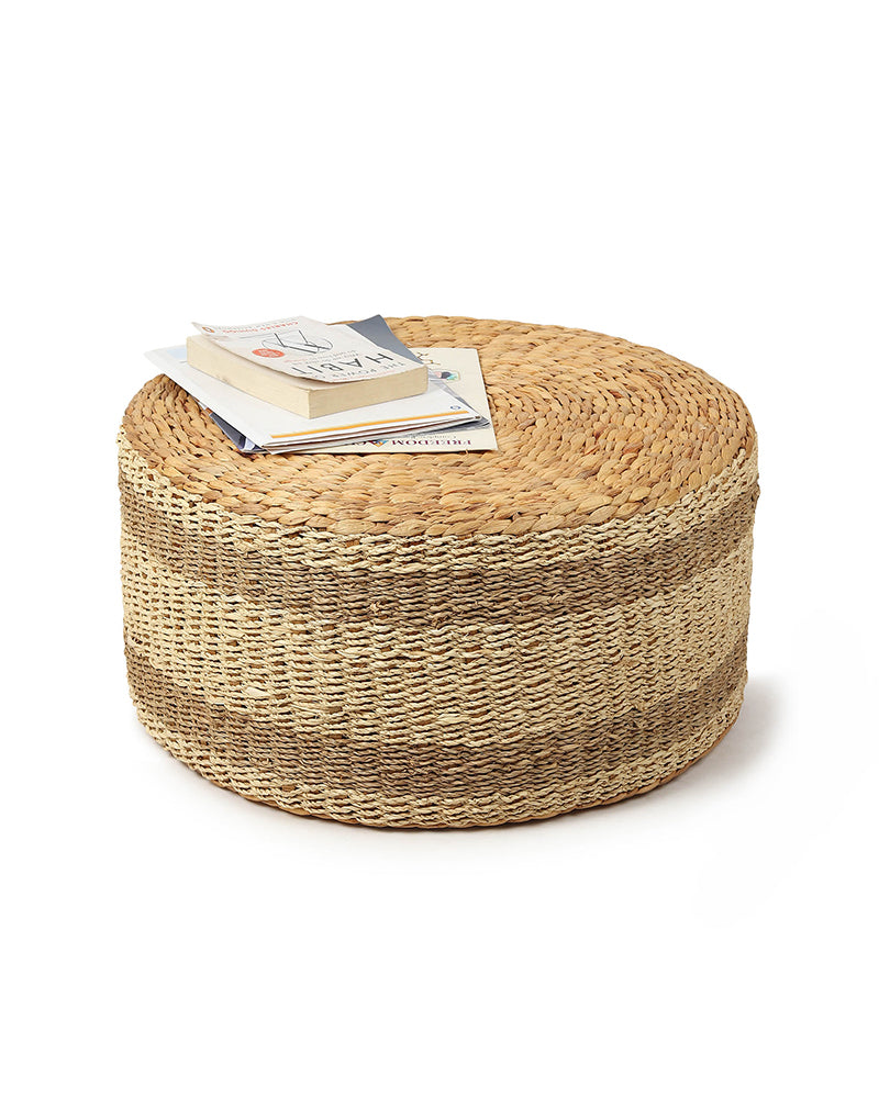 Decorative Seagrass Ottomans for Cozy Home Seating