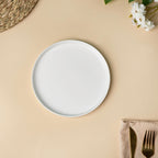 Riona Ceramic Appetizer Plate White 7 Inch Nestasia