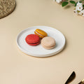 Riona Ceramic Appetizer Plate White 7 Inch Nestasia