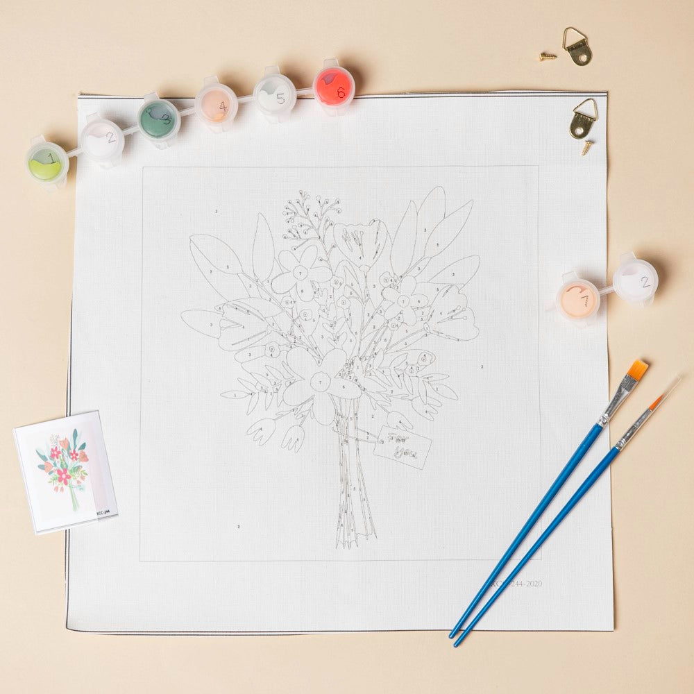 Flower Bouquet DIY Painting By Numbers Kit Nestasia