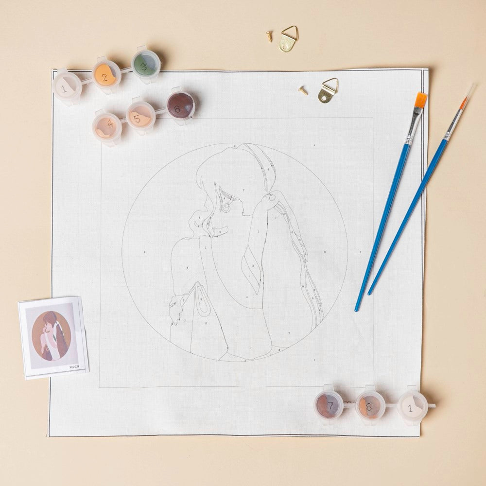 Jen Girl DIY Painting By Numbers Kit Nestasia