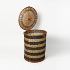 Eco-Friendly Wicker Laundry Basket for Clothes Storage and Home Organization