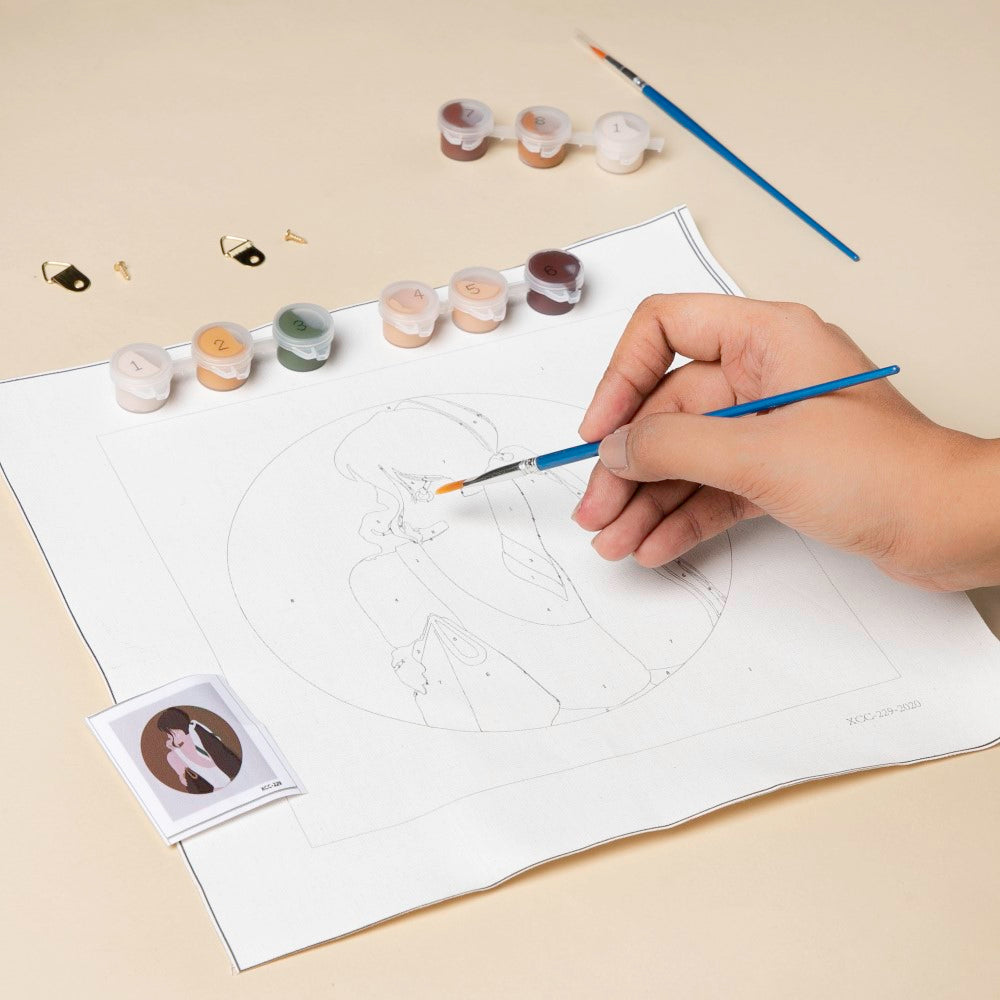 Jen Girl DIY Painting By Numbers Kit Nestasia