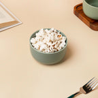 Riona Ceramic Dessert Bowl Matte Green Nestasia