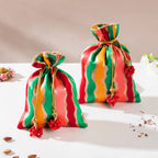 Multicolor Festive Potli Set Of 2 Nestasia