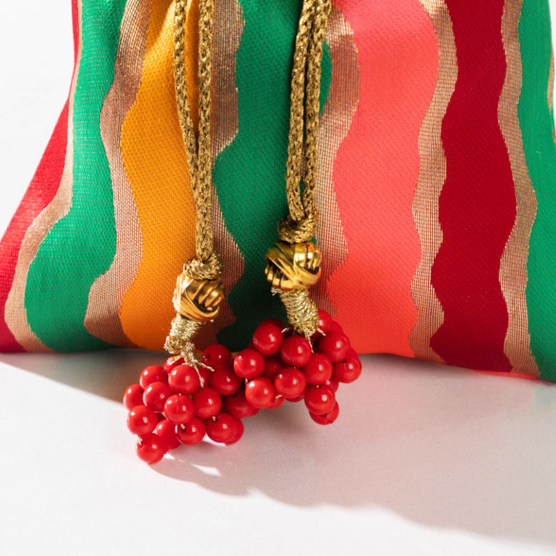 Multicolor Festive Potli Set Of 2 Nestasia