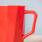 Carmine Red Ribbed Cup 350 ml Nestasia