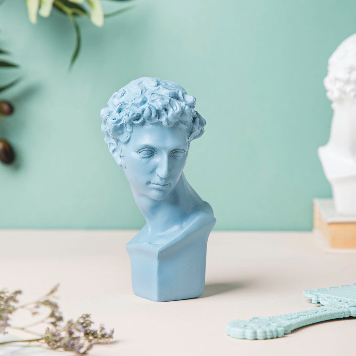 Ancient Greek Sculpture Blue Nestasia
