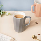 Stone Grey Ribbed Cup 350 ml Nestasia