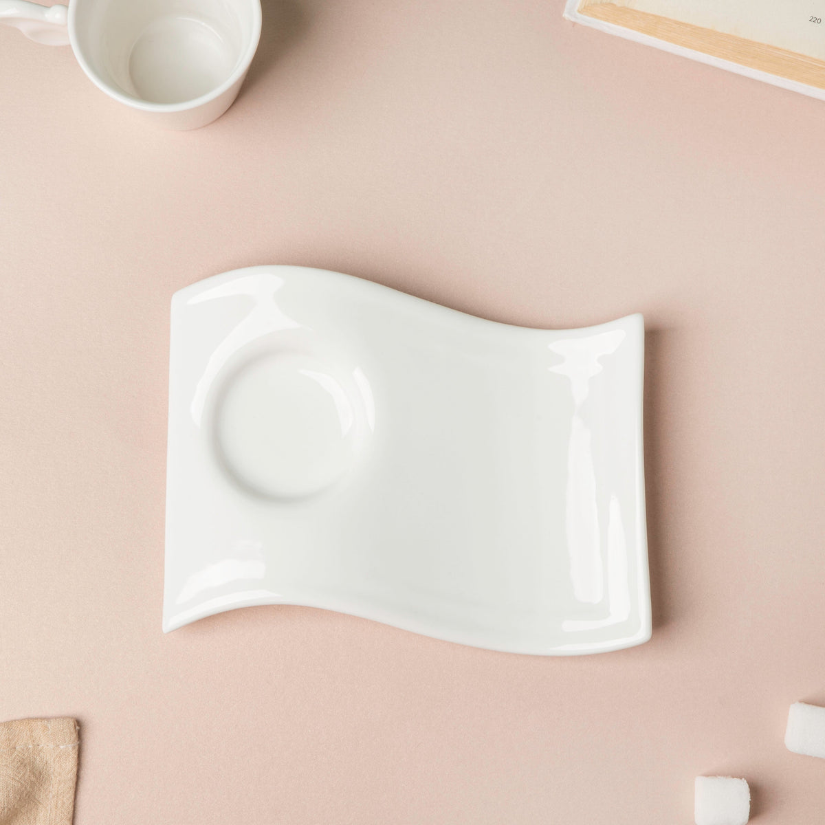 Riona Ceramic Butterfly Cup And Saucer Set White Nestasia