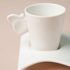 Riona Ceramic Butterfly Cup And Saucer Set White Nestasia