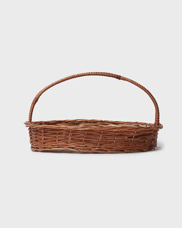 Wicker Oval Storage Baskets for Home, Office, and Utility Spaces