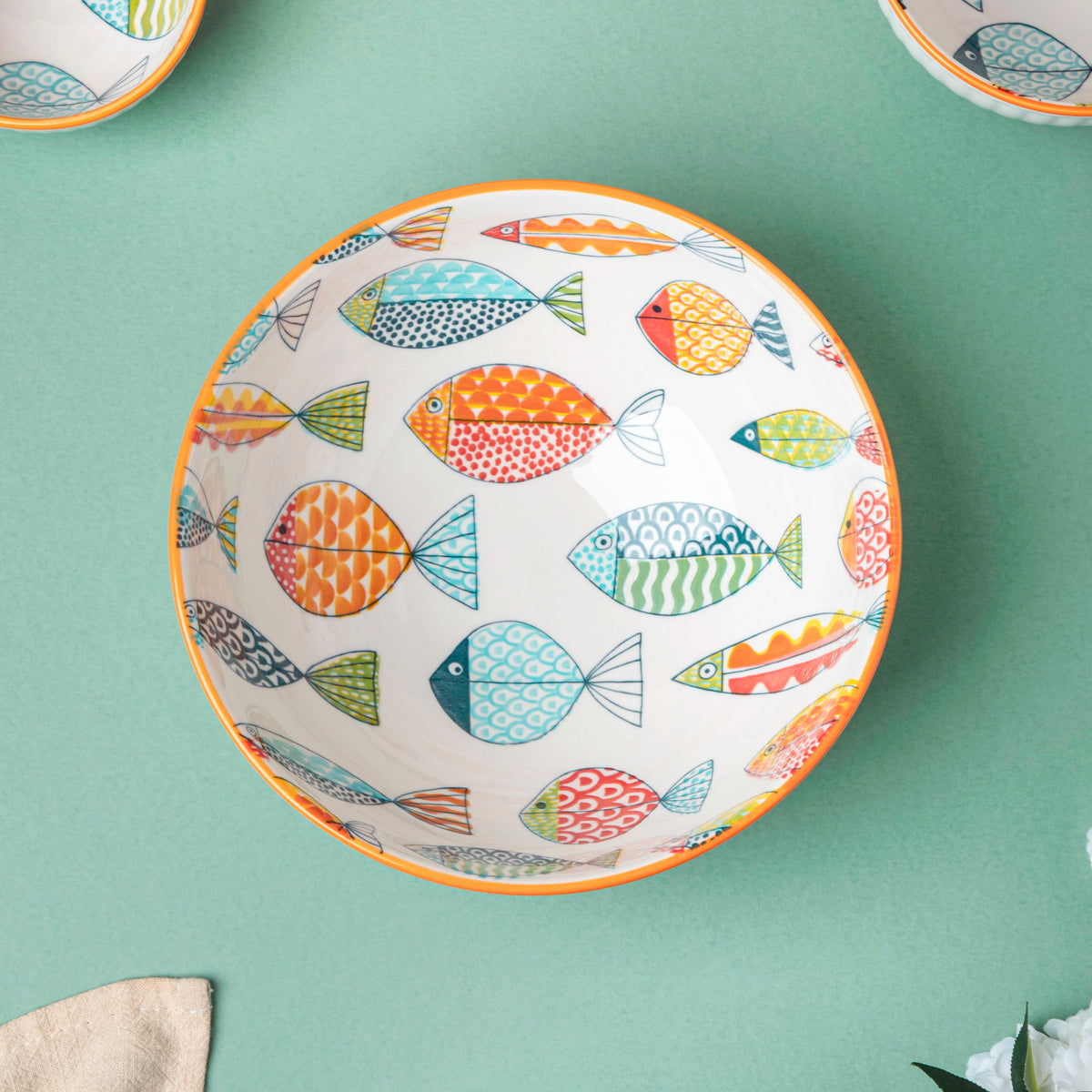 Ukiyo Ceramic Serving Bowl 8 inch Nestasia