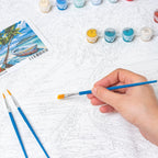 Seaside Boat DIY Painting By Numbers Kit Nestasia