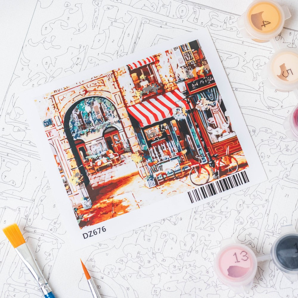 Parisian Scene DIY Painting By Numbers Kit Nestasia