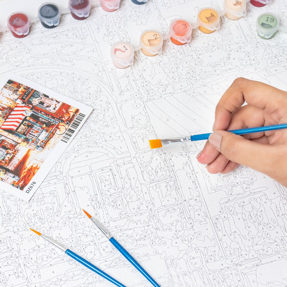 Parisian Scene DIY Painting By Numbers Kit Nestasia