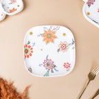 Square Snack Plate Floral Nestasia