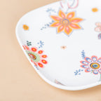 Square Snack Plate Floral Nestasia
