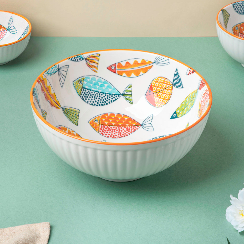 Ukiyo Ceramic Serving Bowl 8 inch Nestasia