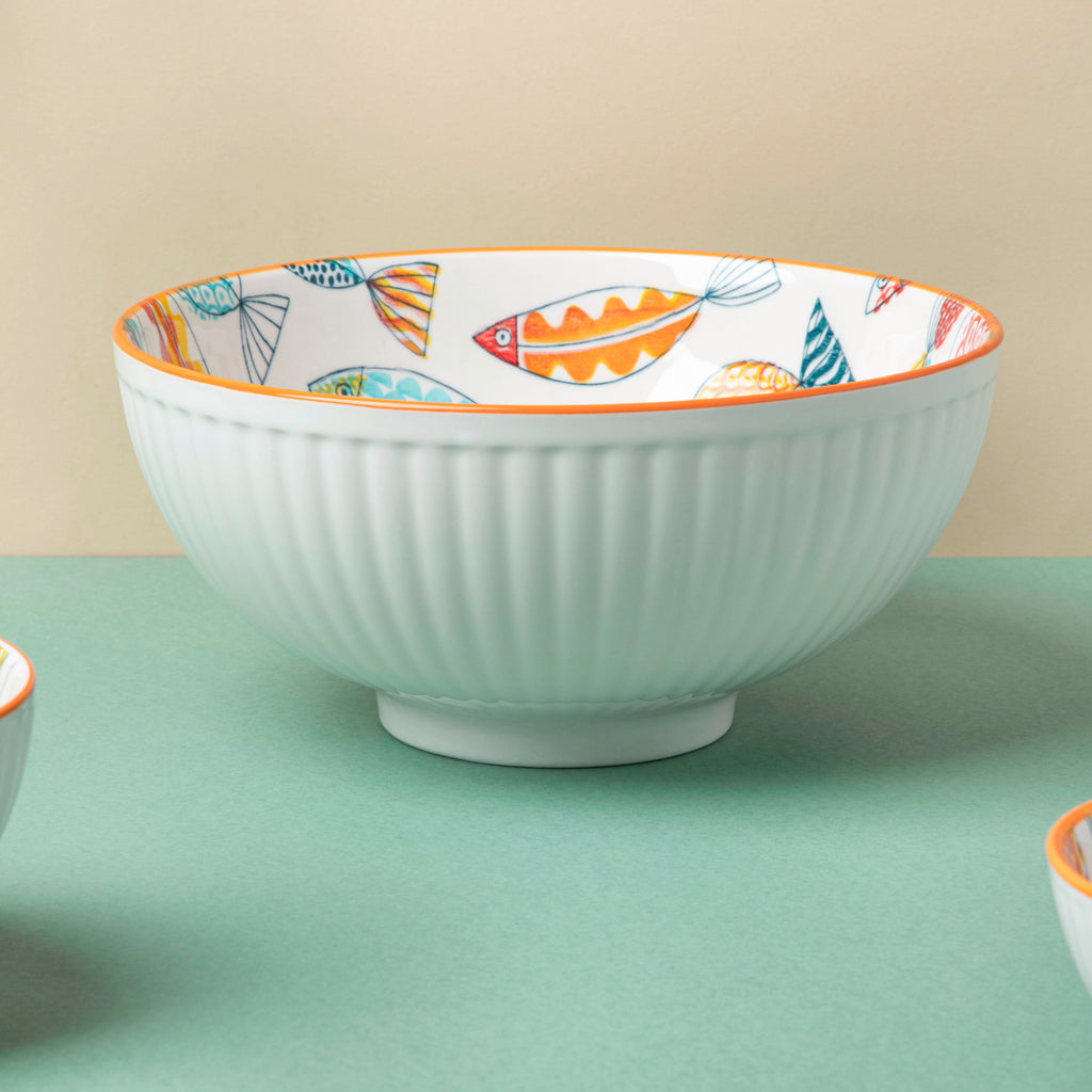 Ukiyo Ceramic Serving Bowl 8 inch Nestasia