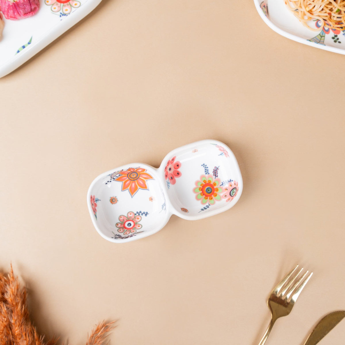 Two Section Floral Bowl Nestasia