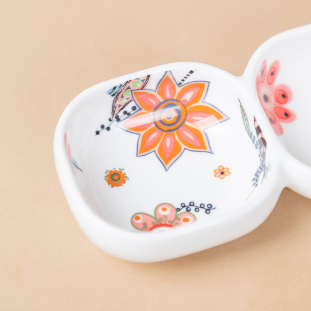 Two Section Floral Bowl Nestasia
