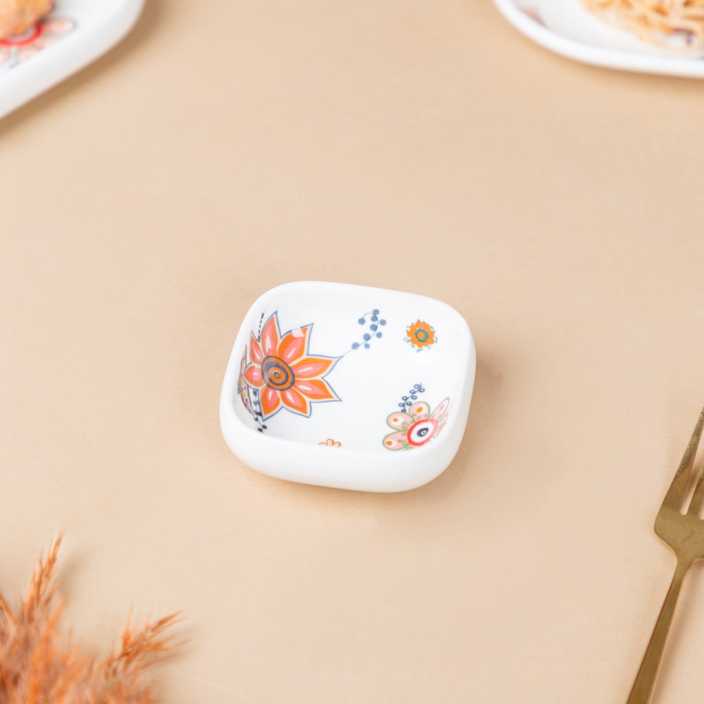 Square Floral Bowl 50 ml Nestasia
