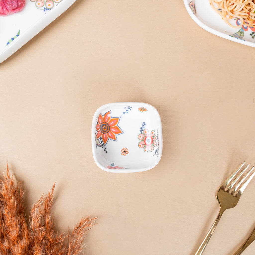 Square Floral Bowl 50 ml Nestasia