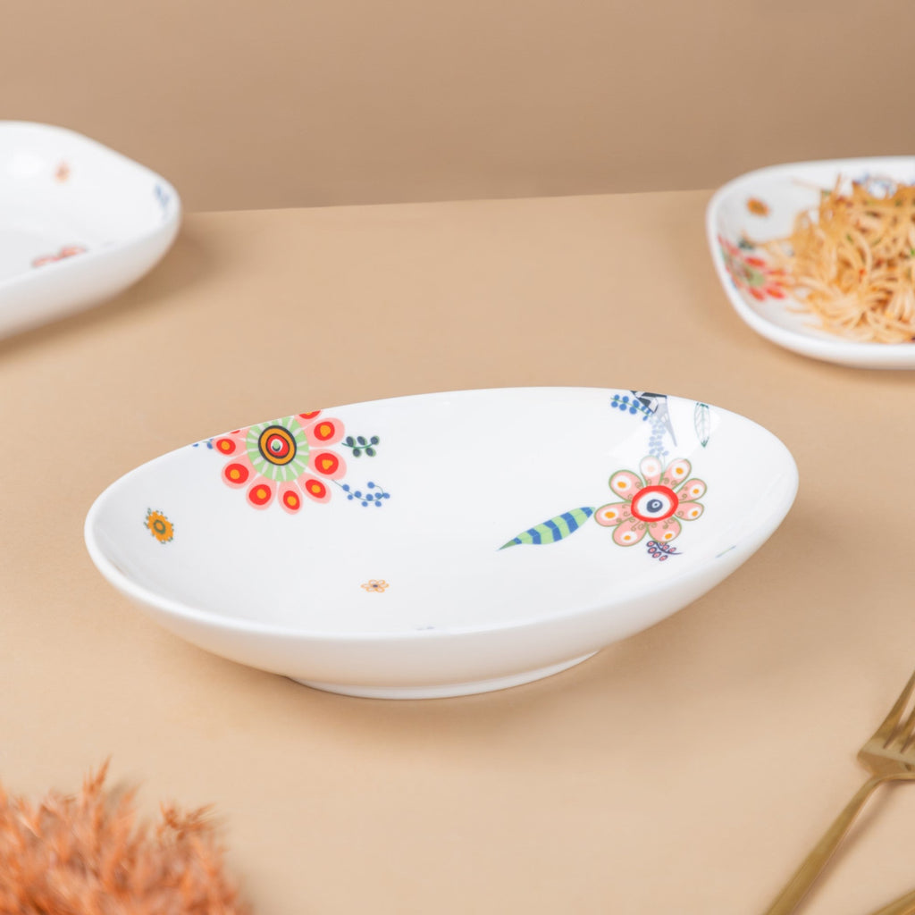 Oval Floral Bowl Nestasia