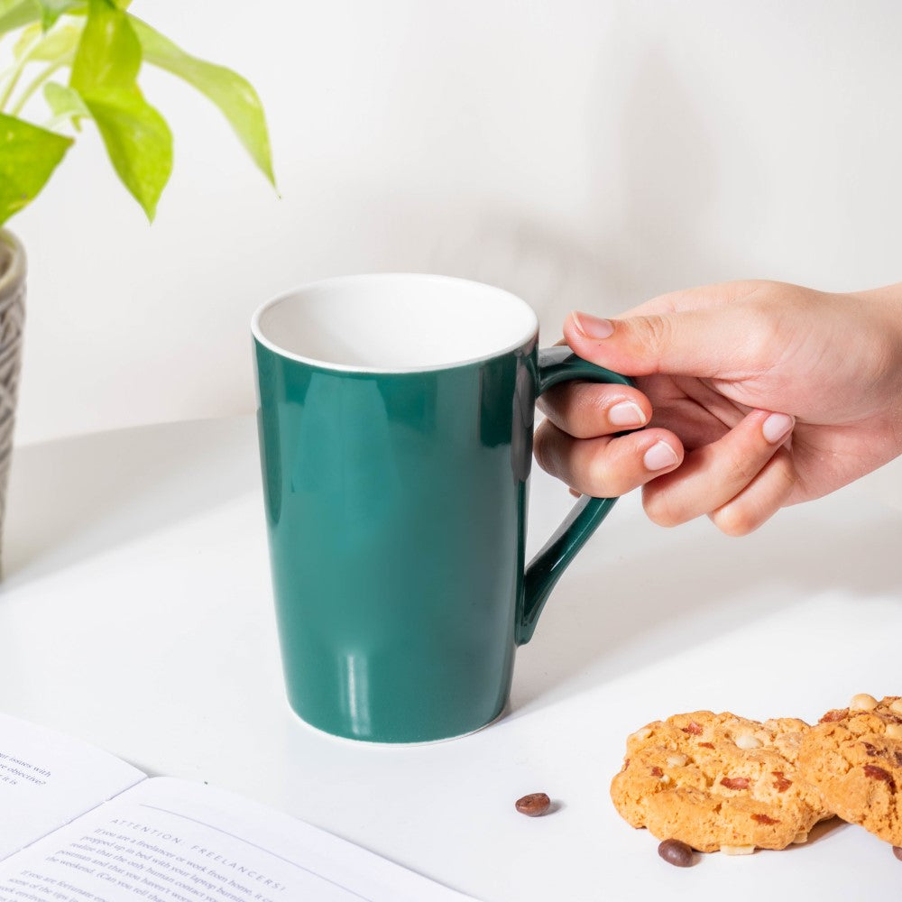 Viridian Green Ceramic Mug 350 ml Nestasia
