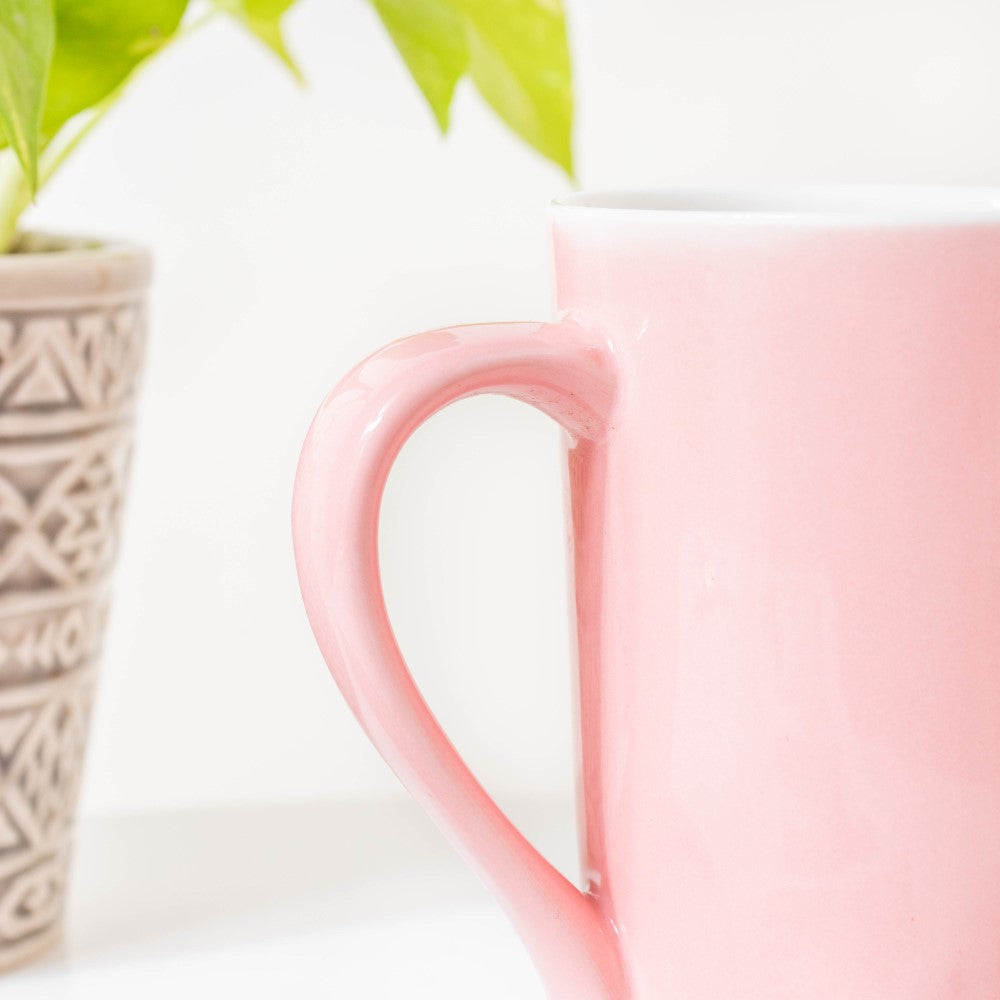 Powder Pink Ceramic Mug 350 ml Nestasia
