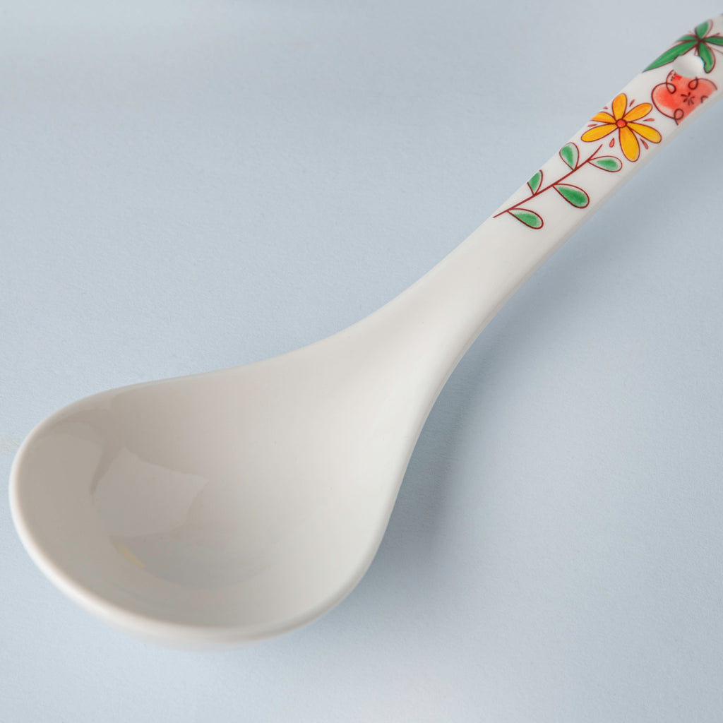 Spring Floral Ceramic Serving Spoon Nestasia