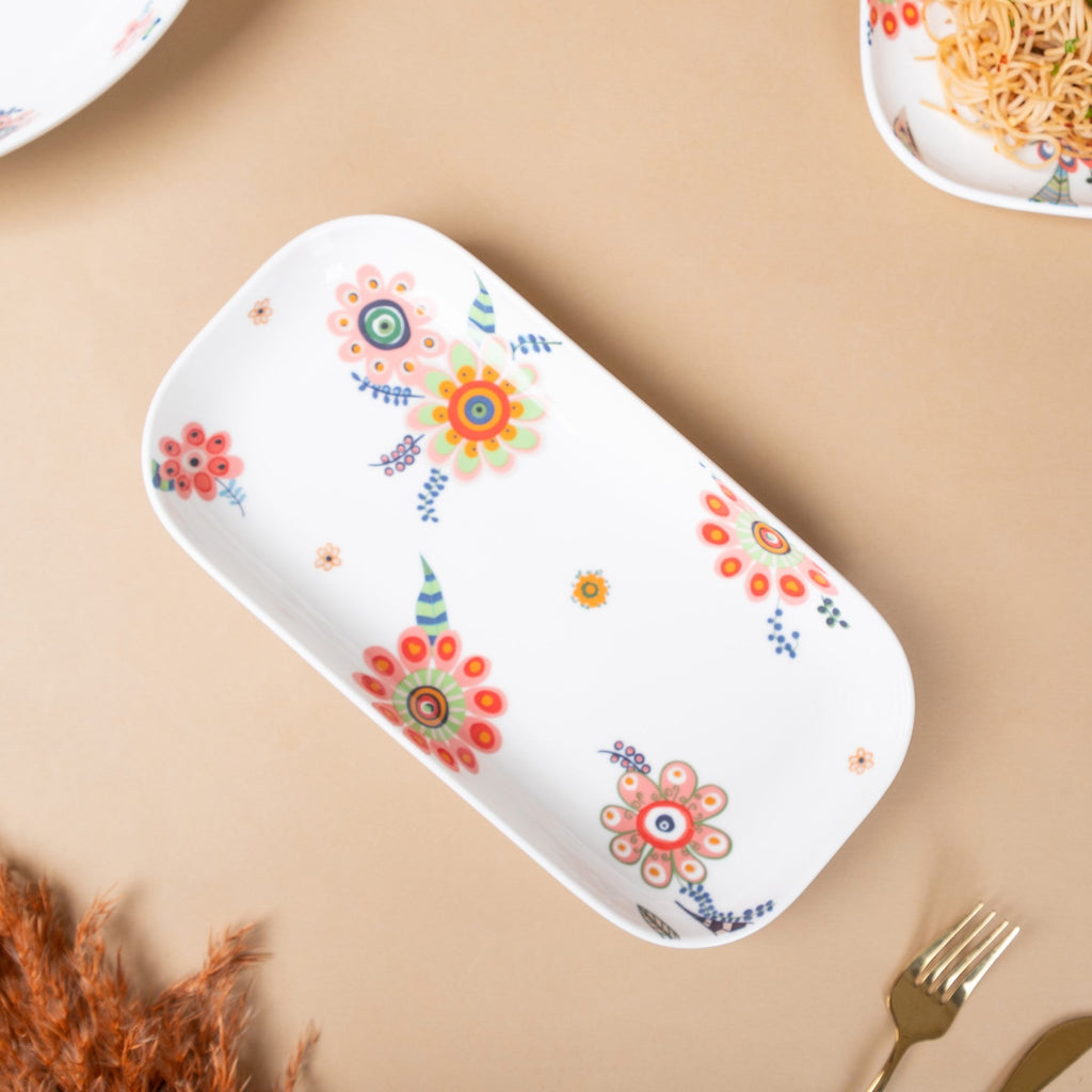 Rectangle Floral Plate Nestasia