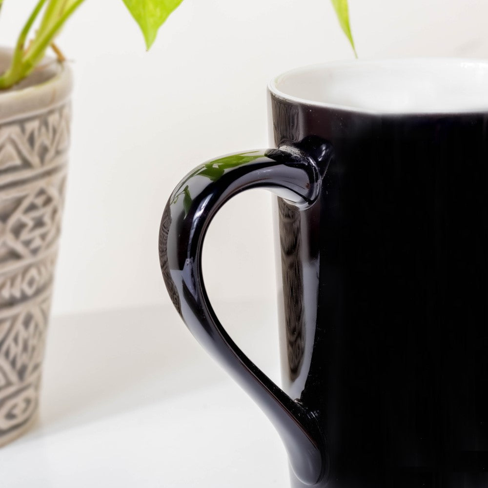 Smoky Black Glossy Mug 350 ml Nestasia