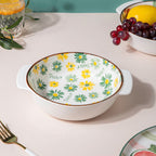 Daisy Baking Bowl With Handles 7.5 Inch 500 ml Nestasia
