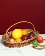 Wicker Oval Storage Baskets for Home, Office, and Utility Spaces