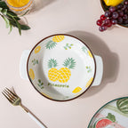 Pineapple Baking Bowl With Handles 7.5 Inch 500 ml Nestasia