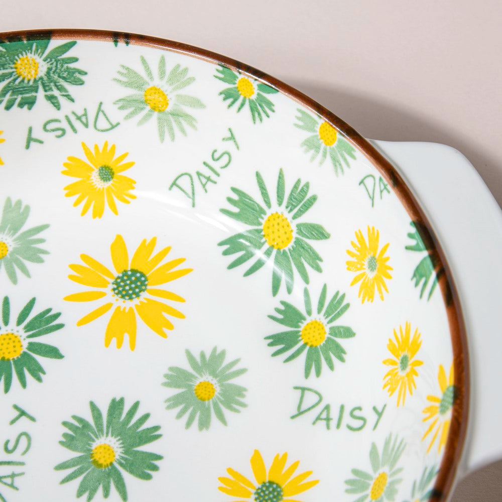 Daisy Baking Bowl With Handles 7.5 Inch 500 ml Nestasia