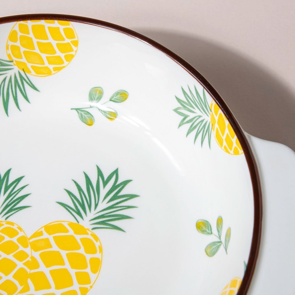 Pineapple Baking Bowl With Handles 7.5 Inch 500 ml Nestasia