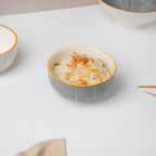 Willow Dark Grey Ceramic Snack Bowl Large Nestasia